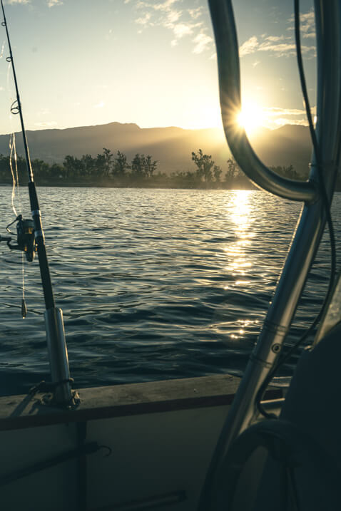 bateau lever soleil