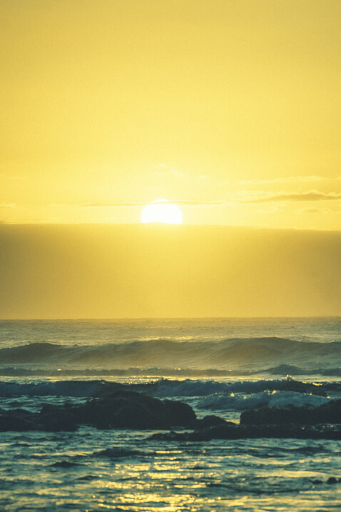 sunset plage