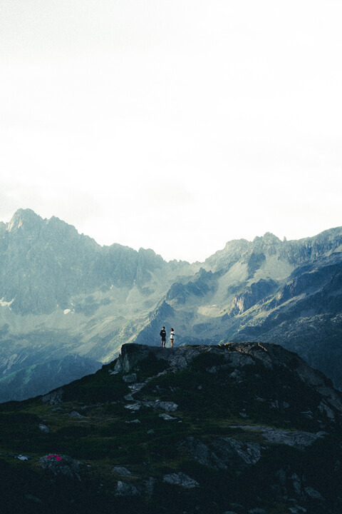humain haut montagne