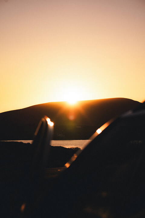 sunset voiture