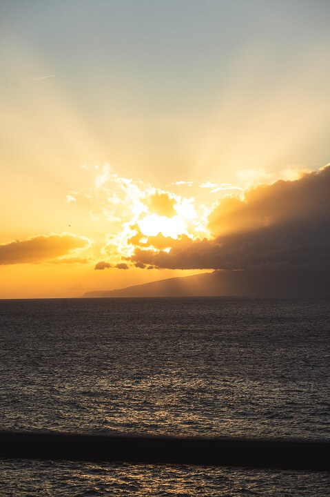 coucher soleil playa arena